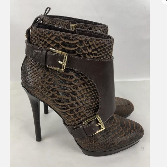 Michal Kors embossed snake bootie - Picture 2 of 5